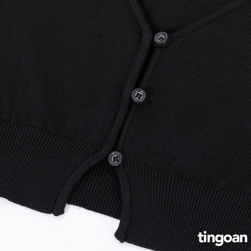 [Mã WABRTN02 giảm 10% ]Áo set len cardigan kèm quây hai dây dài tay đentingoan SWEET WILD CARDIGAN/BL | BigBuy360 - bigbuy360.vn