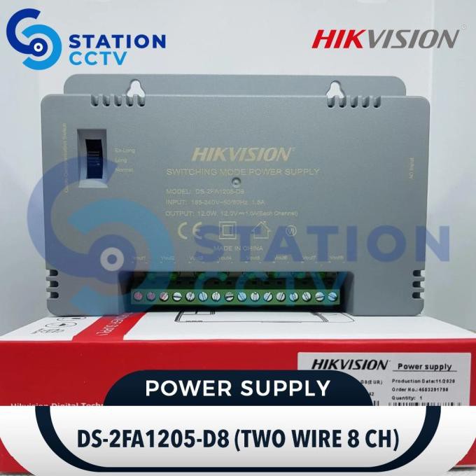 Nguồn Điện Hikvision Ds-2Fa1205-D8 Chống Chịu Thời Tiết 8 Ch Cctv