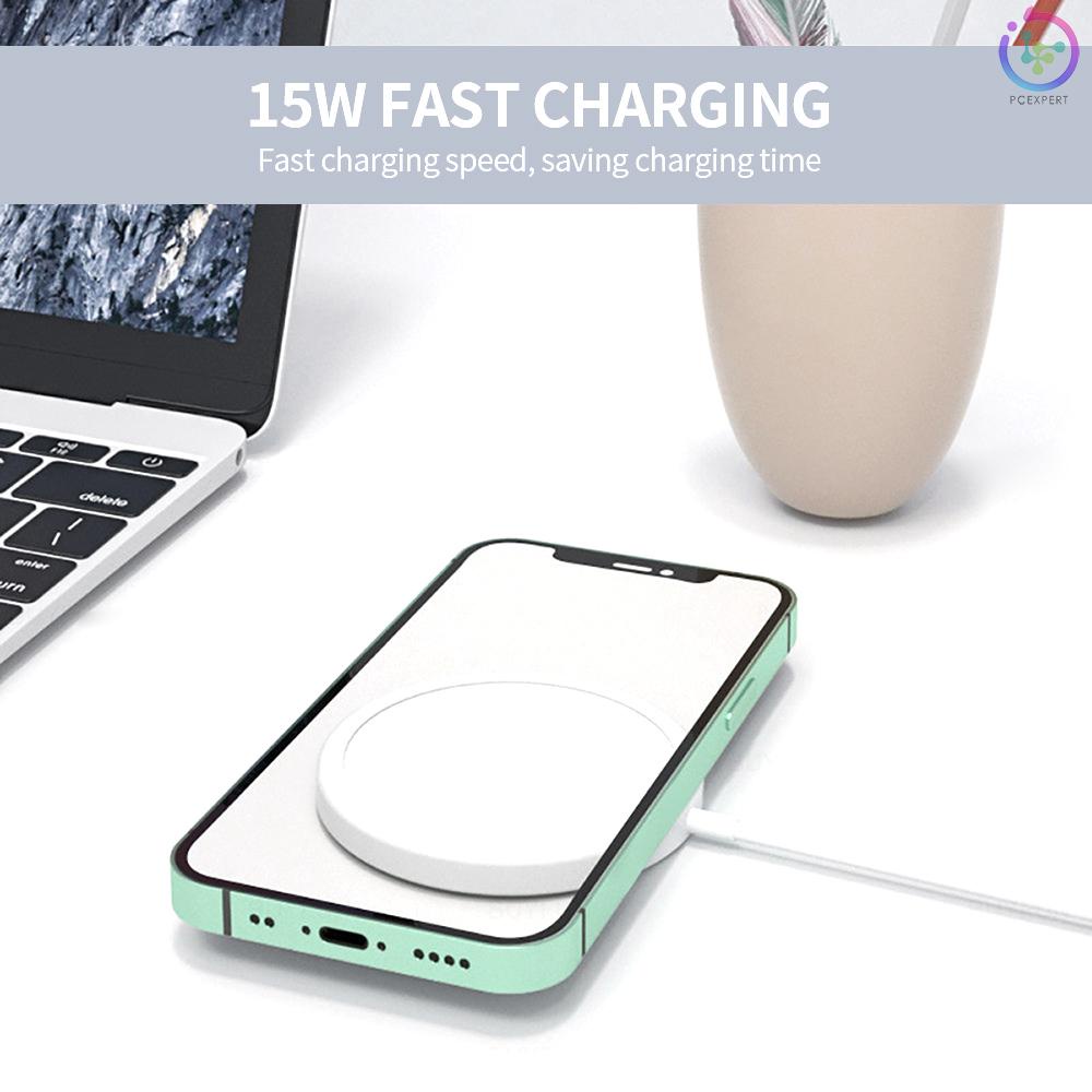 Wireless Magnetic Charger 15W Fast Charging Wireless Charger Replacement for iPhone 12/iPhone 12 mini/iPhone 12 Pro/iPhone 11