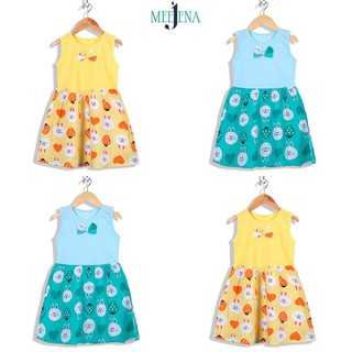 Đầm Bé Gái Sát Nách Thun Phối Tole Hoa MEEJENA 8 - 11 kg - 1908 👑