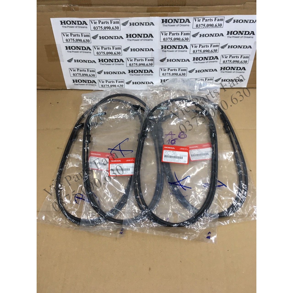 Bộ dây ga A + B xe máy Air Blade 125/ AB 125 2016-2019 Honda