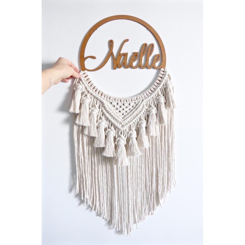 Vòng Macrame treo tường, decor trang trí nhà cửa