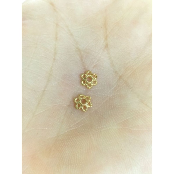 Charm ốp hoa bạc 925 chặn hạt size 6li bảo hành vĩnh viễn