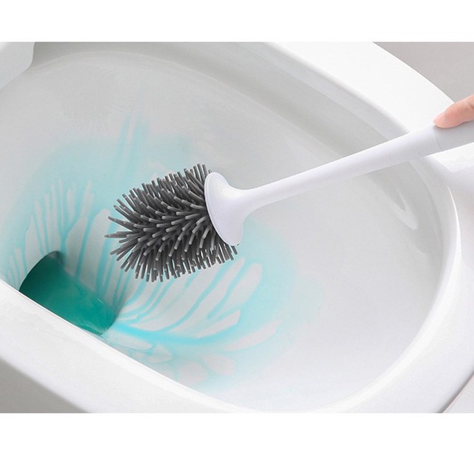 Chổi Cọ Bồn Cầu Nhà Vệ Sinh Tolet Bằng SiliCon Có Giá Đựng Dán Tường Siêu Chắc Chắn Oenon