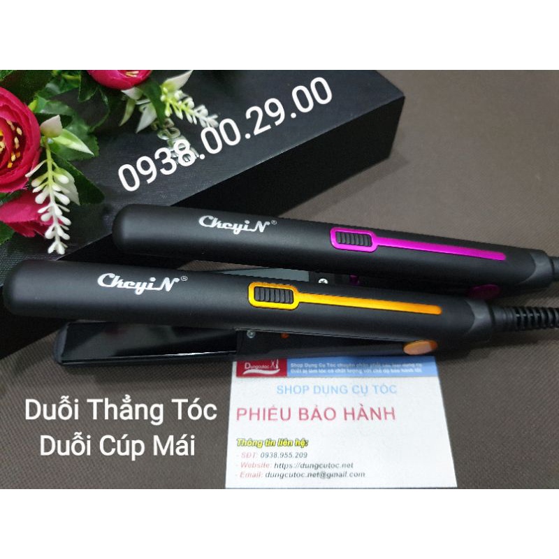 Máy Kẹp Tóc Mini Chính Hãng Ckeyin, Máy Duỗi Tóc Cá Nhân Bản Nhỏ.(Ảnh thật)