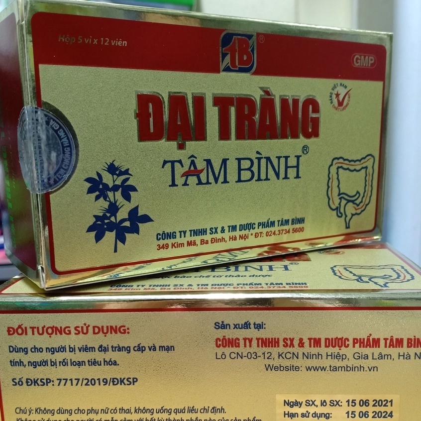 ĐẠI TRÀNG TÂM BÌNH giảm các triệu chứng của viêm đại tràng cấp và mạn tính, viêm đại tràng co thắt