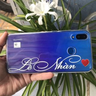 Ốp lưng Huawei Nova 3i in tên nghệ thuật