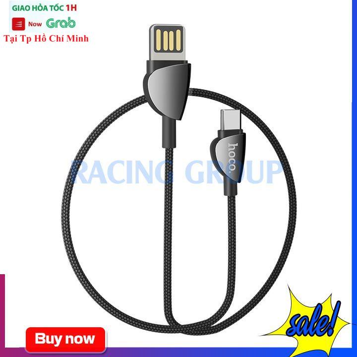 [ Dài 1.2M ] Cáp Sạc Nhanh 2.4A Hoco U62 - Cổng Type-C - Sợi Cáp Chắc Chắn