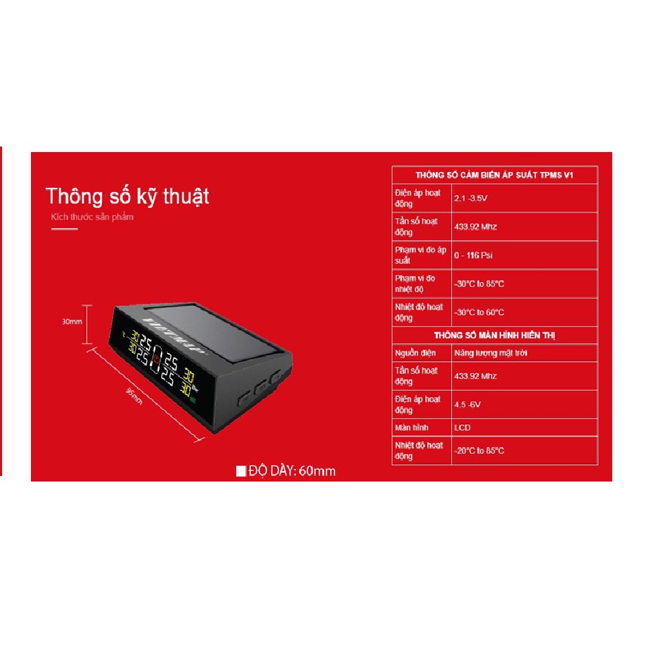 Bộ Áp Suất Lốp V1