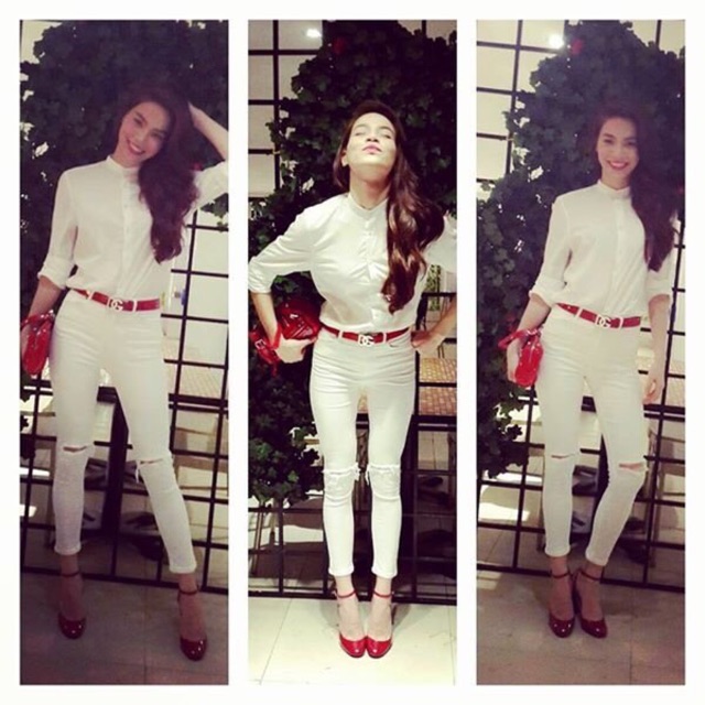 Quần Legging jeans siêu co giãn