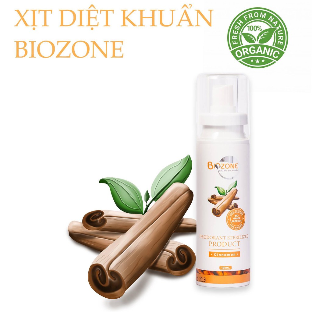 Khử mùi ôtô hương Quế - Biozone (100ml)