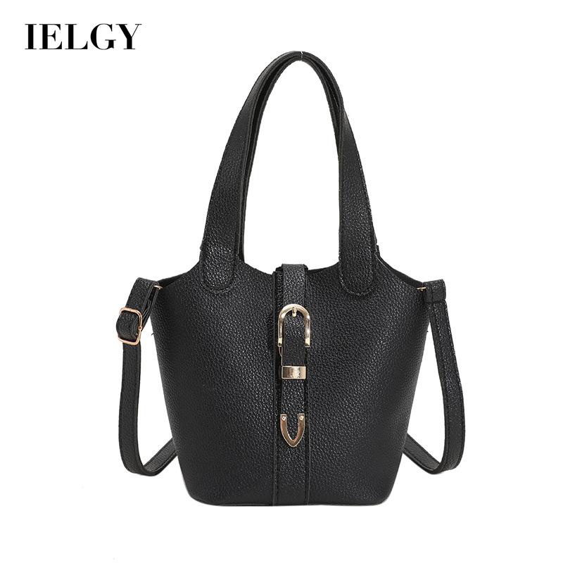 IELGY Túi Đeo Vai Dáng Xô Đơn Giản Nhiều Màu Sắc Tùy Chọn Cho Nữ