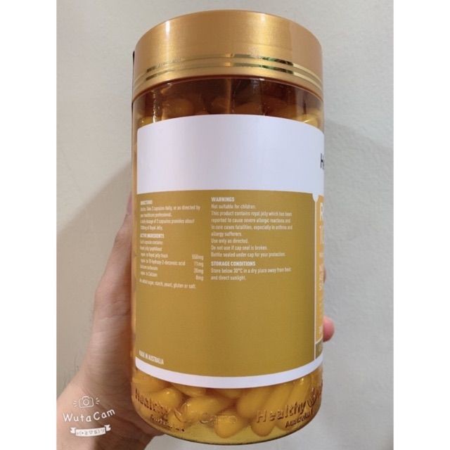 Sữa Ong Chúa🐝🐝 Healthy Care Royal Jelly 1000mg 365viên🐝🐝 [ Uy Tín+Chính Hãng+Date mới]