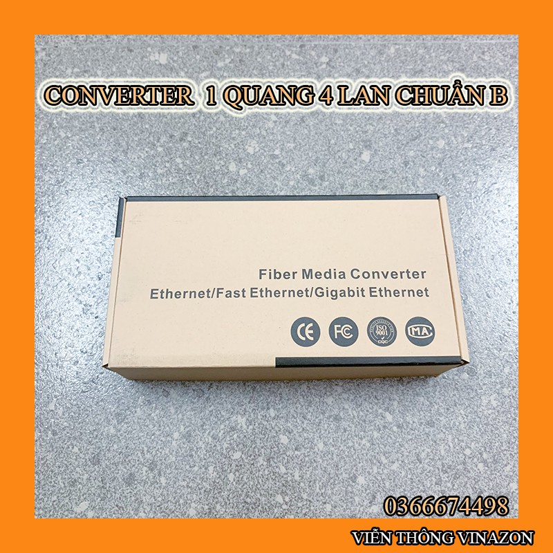 Converter quang 1 quang 4 lan B