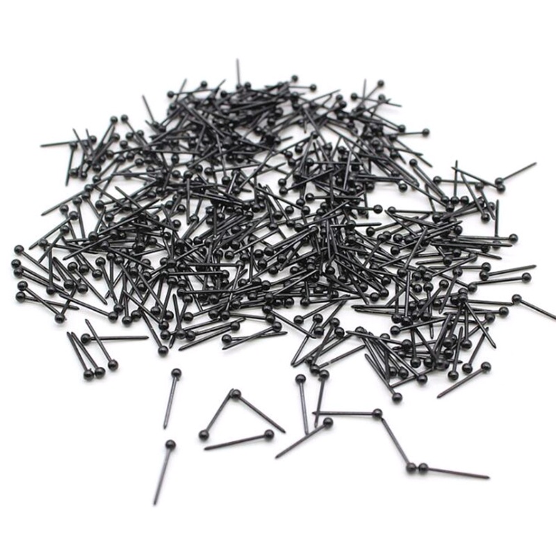 Set 1000 Đinh Tán Bằng Nhựa Không Gây Dị Ứng Dùng Làm Khuyên Tai DIY