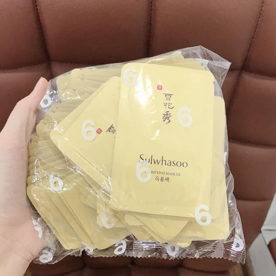 SAMPLE Mặt Nạ Thảo Dược Dưỡng Trắng Da SULWHASOO CLARIFYING MASK EX 3ML - Mặt Nạ Lột Thuốc Bắc