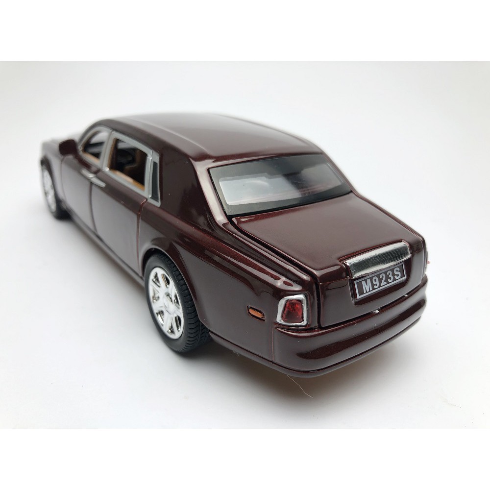 Xe mô hình tĩnh Rolls Royce Phantom tỉ lệ 1:24 XLG khung thép, sơn tĩnh điện màu Đỏ mận