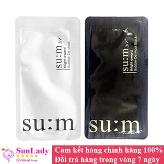Mặt nạ thải độc da sum: 37 White Award Bubble-De Mask 2ml
