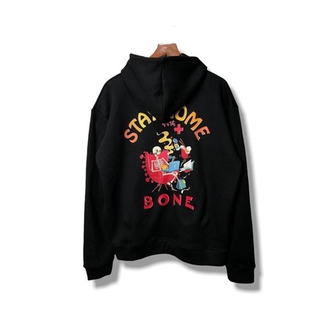 Áo hoodie local brand chính hãng unisex form rộng Bone stayhome