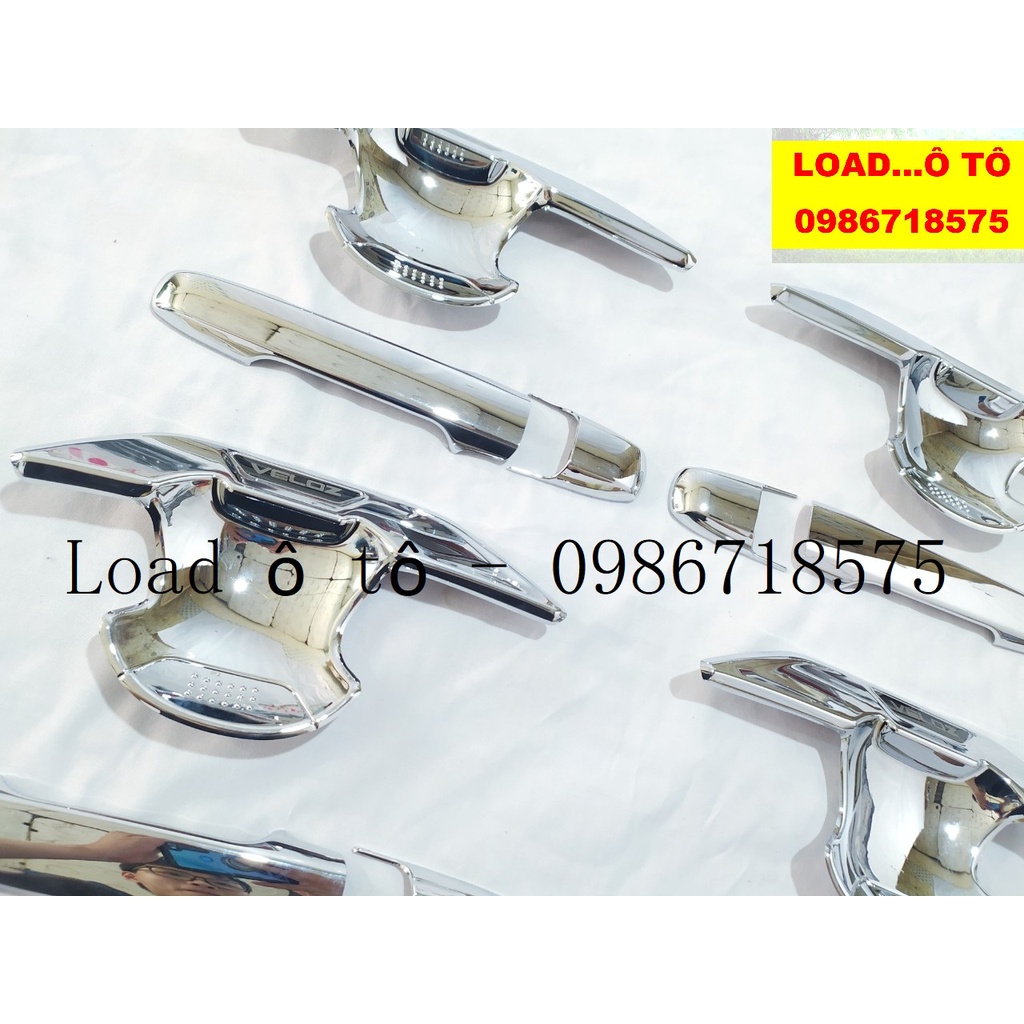 Ốp Tay Nắm, Hõm Cửa Xe Toyota Veloz 2022-2023 Mẫu Mạ Crom Sáng Bóng Cao Cấp