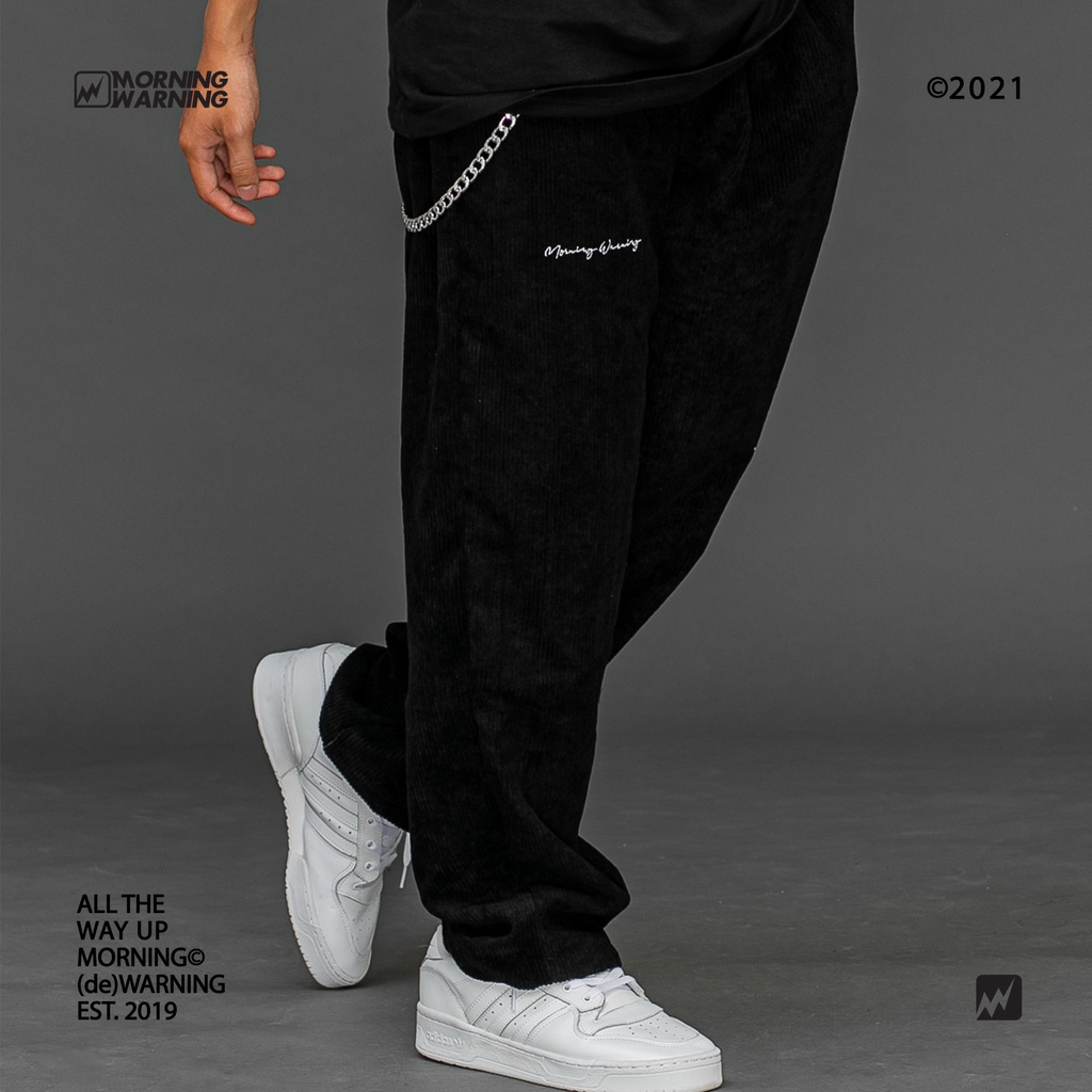 Quần Corduroy - Đen