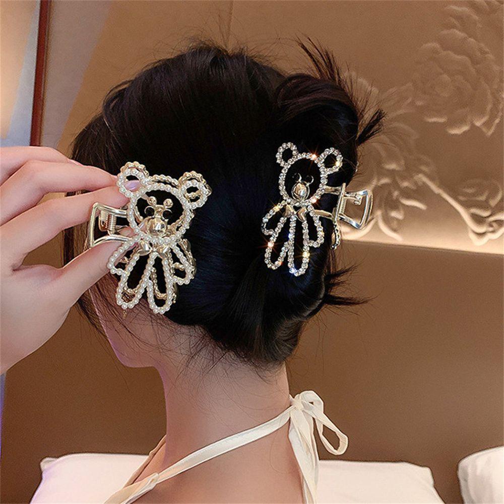 EUTUS Kẹp TóC HìNh Chú GấU ĐíNh Kim Cương Giả ThờI Trang