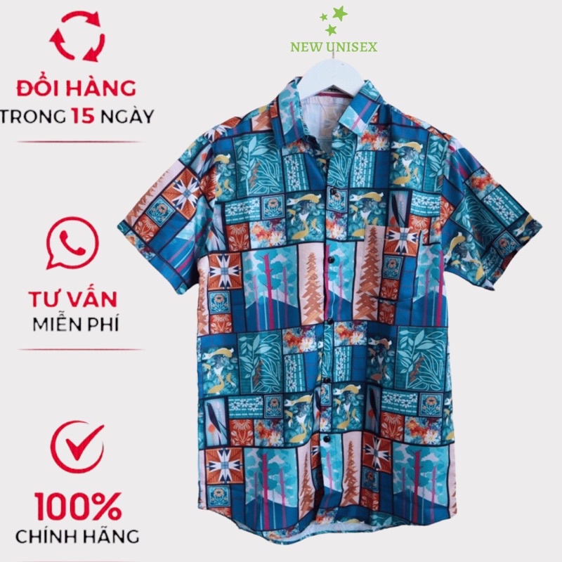 Áo Sơ Mi Nam Họa Tiết Hè Form Rộng Mặc Mát Phong Cách [NEW UNISEX]