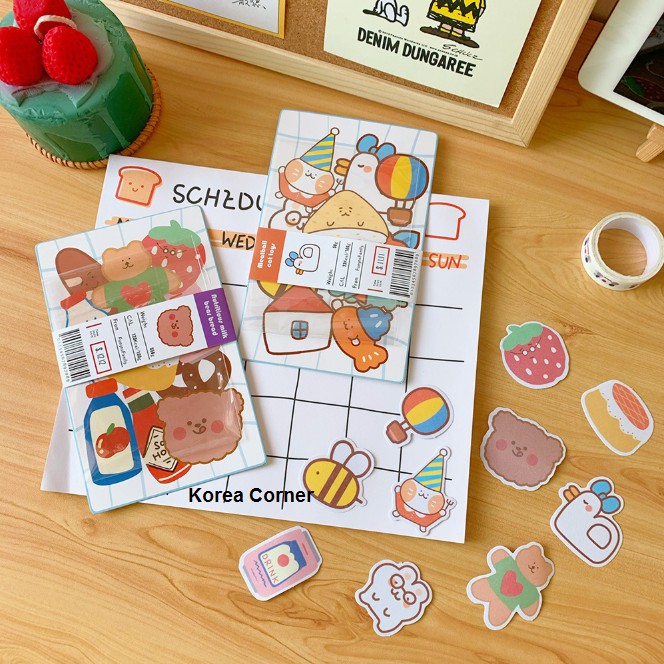 SET 20 STICKER TRANG TRÍ HÌNH ĐỒ ĂN