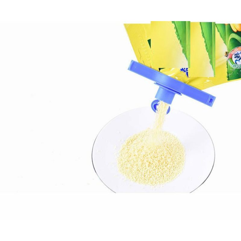 Kẹp miệng túi bảo quản thực phẩm có nắp mở rót tiện dụng