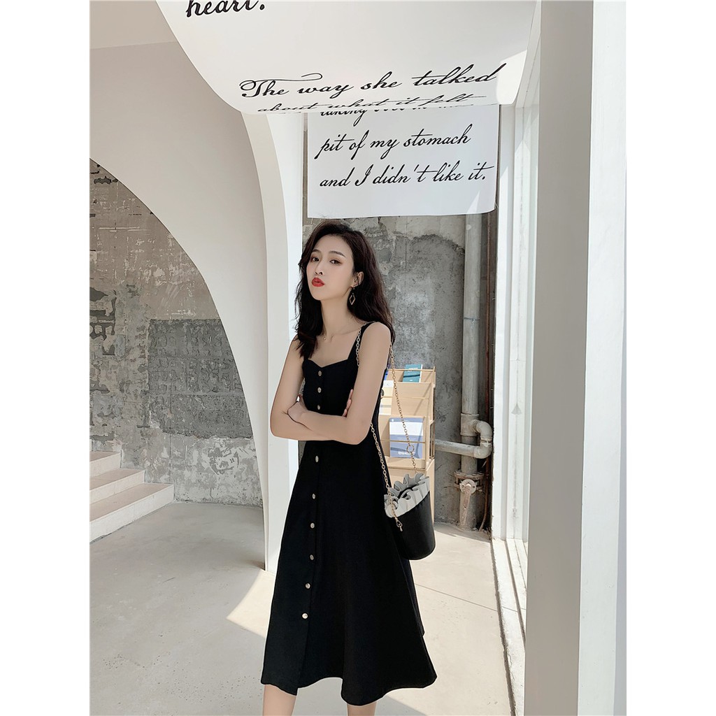 Váy Hai Dây ⚡️ẢNH THẬT⚡️ Váy Đầm Hai Dây Chất Cotton Cực Mát, Dáng Dài Xòe | BigBuy360 - bigbuy360.vn