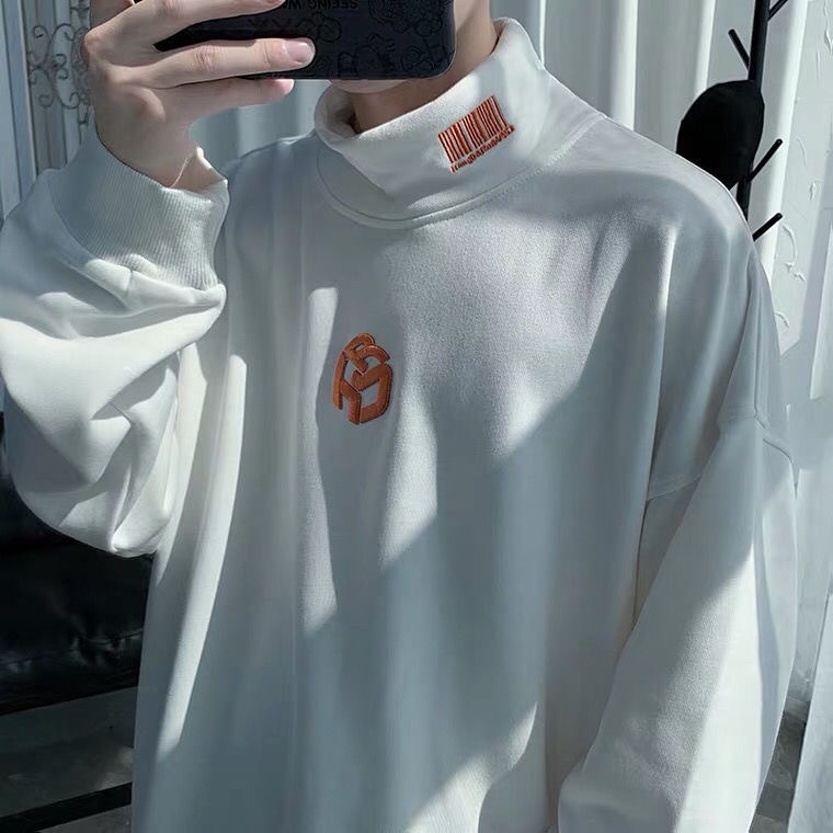 [ Mã 12FASHIONSALE1 giảm 10K đơn 50K ] 🎉Áo Sweater Cổ Cao Dáng Rộng Thời Trang Hàn Quốc Dễ Phối Đồ | BigBuy360 - bigbuy360.vn