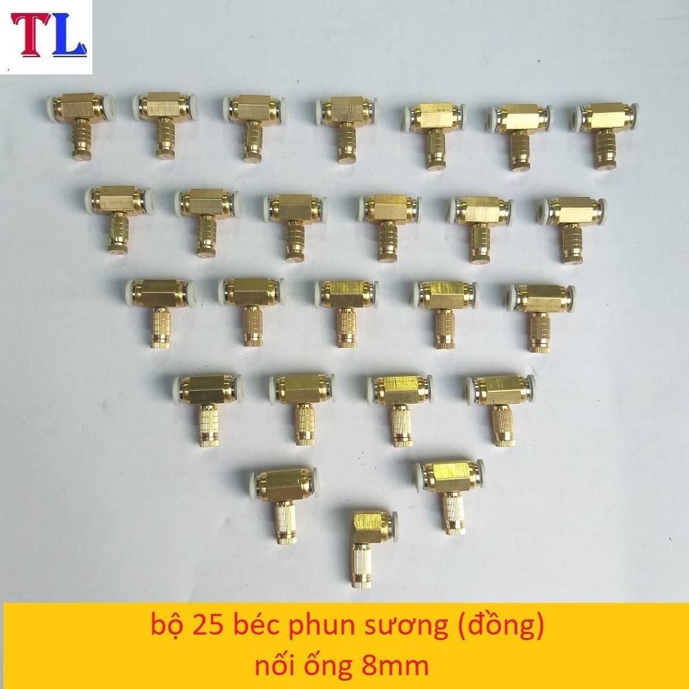 Combo  bộ 25  béc phun sương