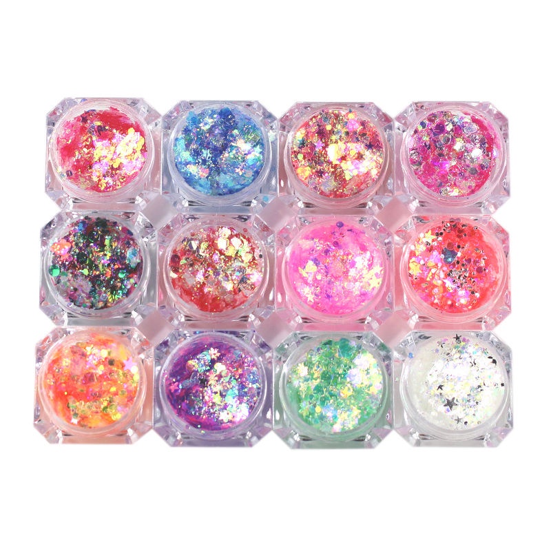 Set 6 lọ kim tuyến lấp lánh trang điểm mắt phong cách lolita g6 g6 19.my11.10 | BigBuy360 - bigbuy360.vn