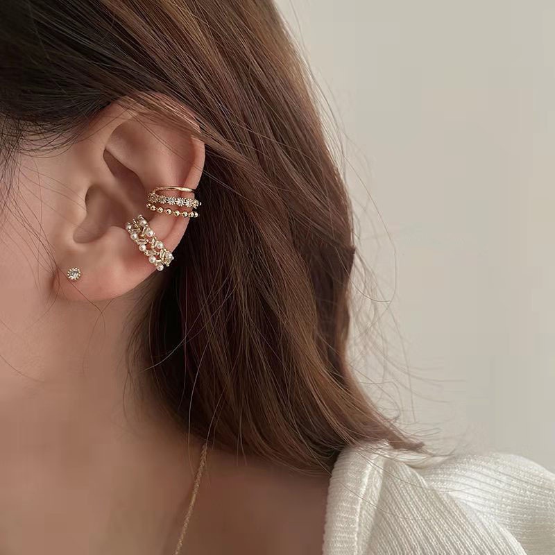 Khuyên Vành Tai Ngọc Trai Zircon Mới 2022