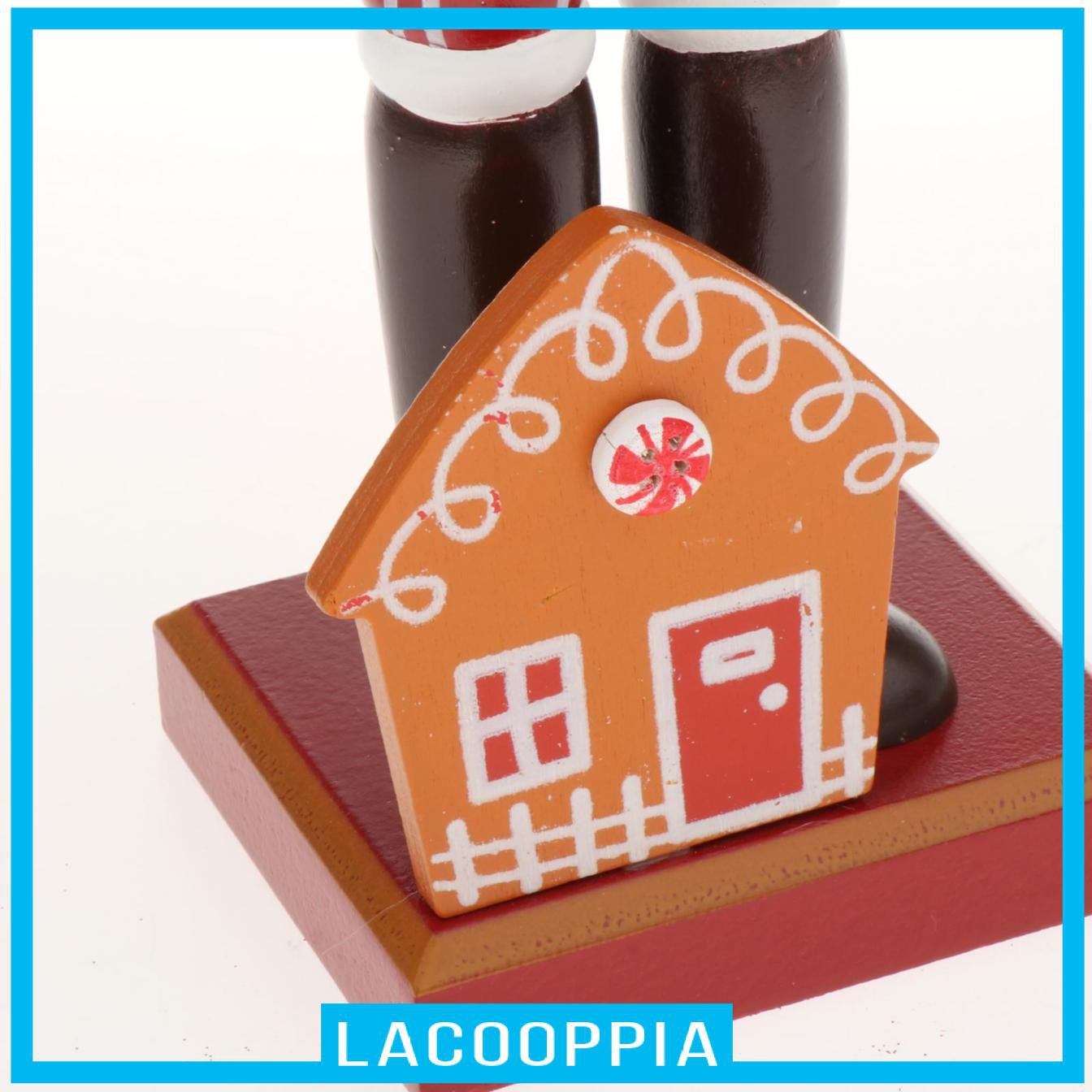 [LACOOPPIA] Wood Nut Soldier Christmas Nut  Puppet Figurine Cake Doll Standing