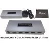 [Mã 2404EL10K giảm 10K đơn 20K] Bộ chia HDMI 1 ra 4 chính hãng cao cấp Dtech DT-7144A