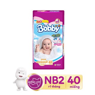 Tã giấy Bobby Newborn 2 (40 miếng)