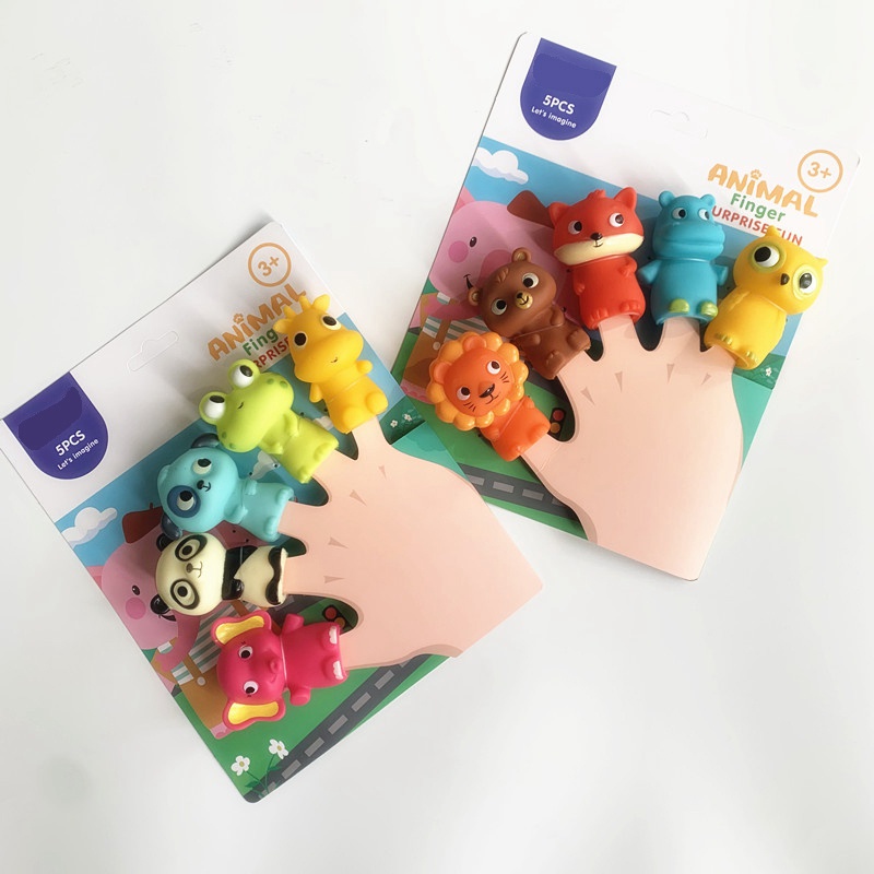 5 Con rối ngón tay hình thú dễ thương đáng yêu cho trẻ em