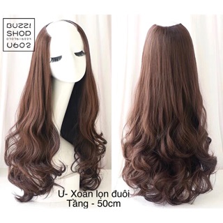 TÓC KẸP CHỮ U XOĂN LỌN ĐUÔI TẦNG - 50cm