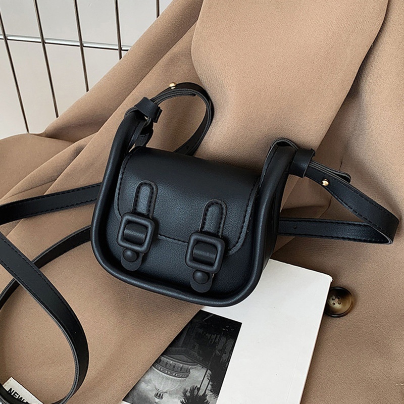 Túi Đeo Chéo Mini Bằng Da PU Dễ Thương Cho Nữ