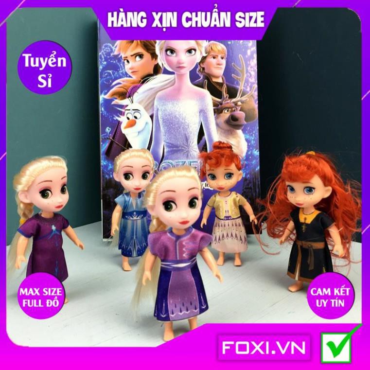 Búp bê Barbie Anna và Elsa Foxi-Đồ chơi công chúa nhân vật hoạt hình đẹp-vui nhộn-dễ thương-sáng tạo-Trò chơi nhập vai