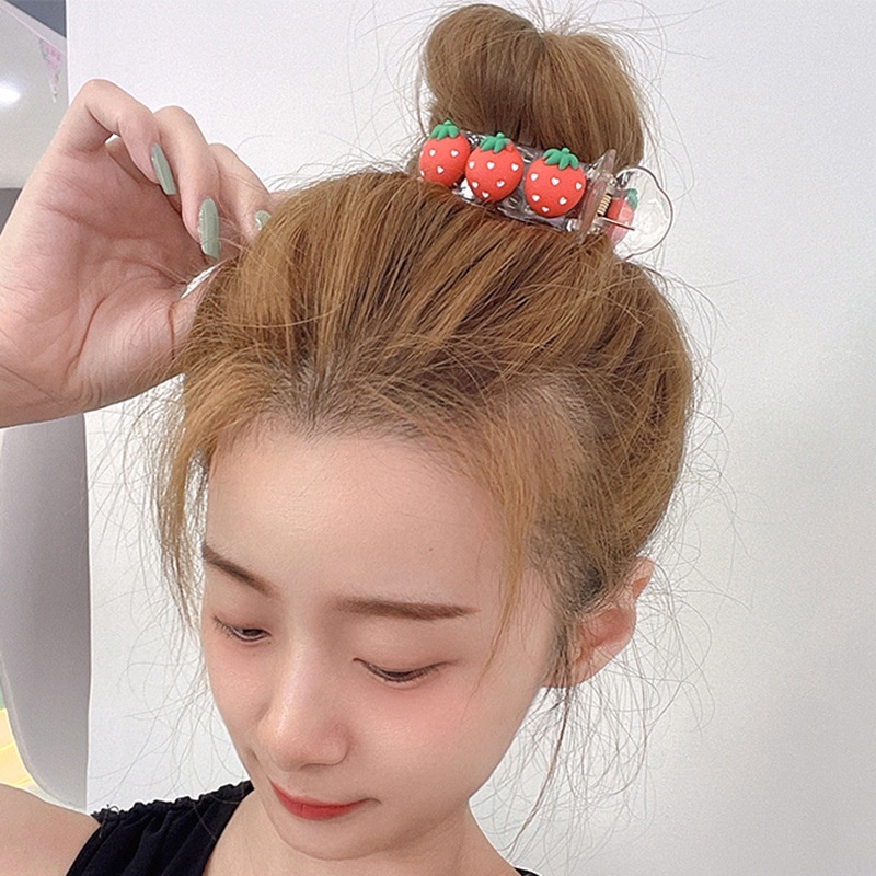 Kẹp tóc càng cua lò xo trái cây hoạt hình xinh xắn hàn quốc K132