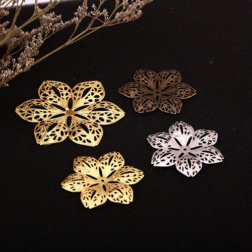 5 phiến bông hoa 44mm nguyên liệu làm trâm làm trang sức cổ trang cosplay cổ phục việt phục