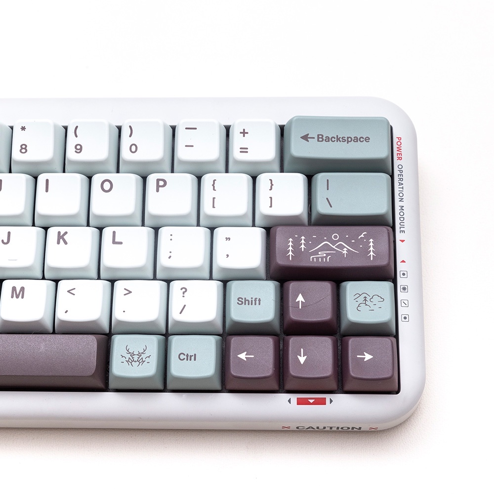 GMK November Fog  Keycaps 143 Keys PBT Material MDA profile Suitable For 61/68/71/84/87/96/104 And Other Mechanical Keyboards