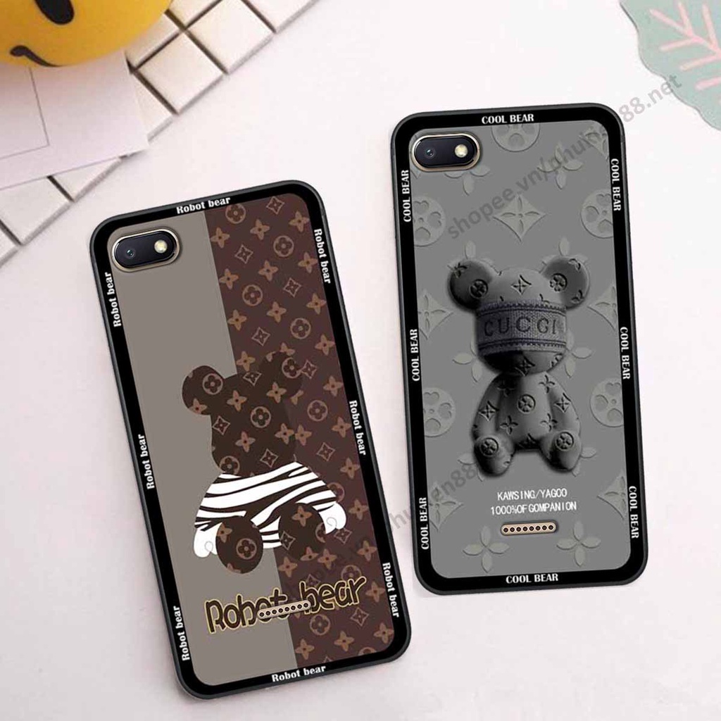 Ốp Xiaomi Redmi 4A / 5A / 6A bear, k@ws thương hiệu phong cách ốp lưng thời trang cao cấp