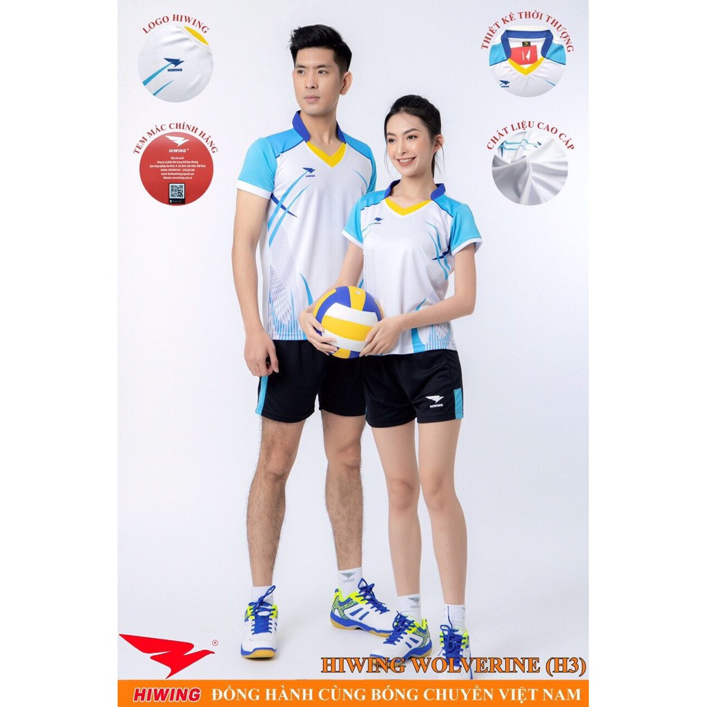 - Bộ bóng chuyền nam nữ Hiwing chính hãng 05 màu mới