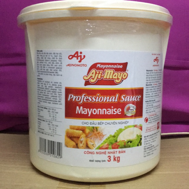 Sốt Mayonnaise Loại 3kg AjNOMOTO, Sốt Mayonnaise AJi-Mayo