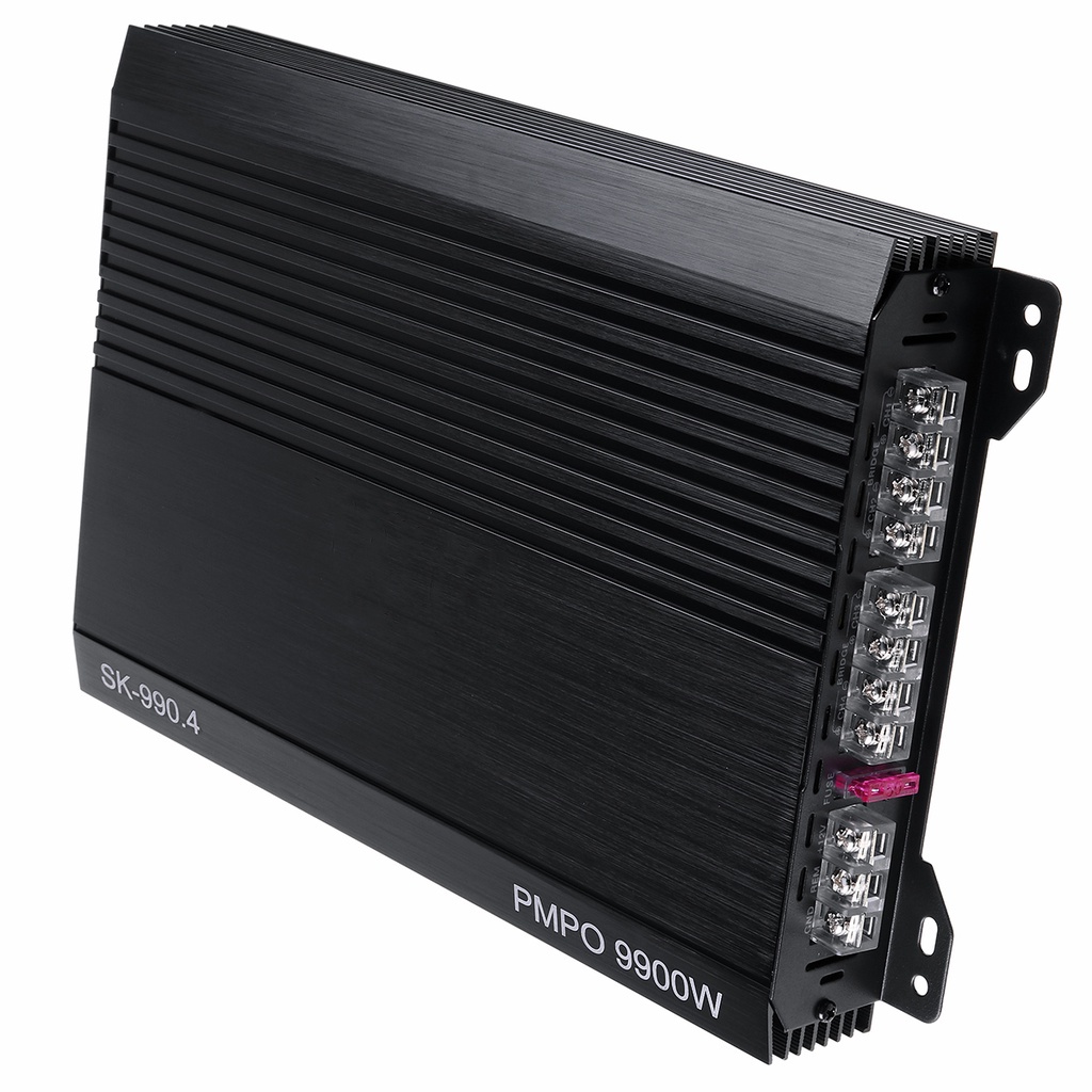 Bộ Khuếch Đại Âm Thanh Hợp Kim Nhôm 9900w 12v 4 Kênh Chuyên Dụng Cho Xe Hơi