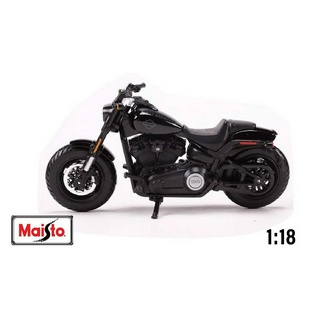 Mô hình Harley Davidson 2022 Fat Bob 114 black 1 18 Maisto MT020