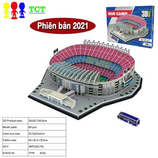 Mô hình sân vận động bóng đá Camp nou ( Barca)